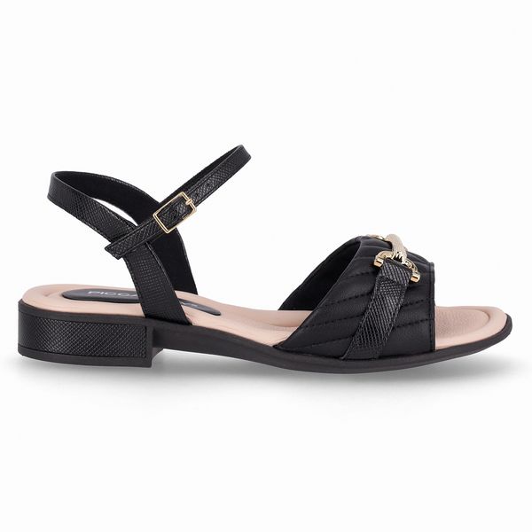 Sandália Taila Salto Baixo Preto 35