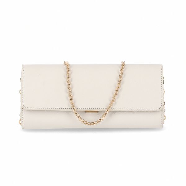 Bolsa Leila Clutch Pequena Off White U
