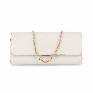 Bolsa Leila Clutch Pequena Off White U