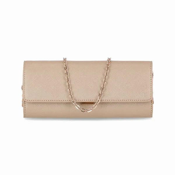 Bolsa Leila Clutch Pequena Dourado U
