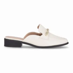 Mule Giovanna Salto Baixo Off White 38