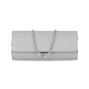Bolsa Leila Clutch Pequena Prata U