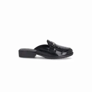 Mule Leci Salto Baixo Preto 37