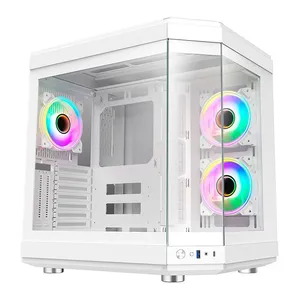 Gabinete Gamer Liketec Unreal Snow, Mid-Tower, Lateral De Vidro, Branco, LC-CB3X2-UNREAL-2054