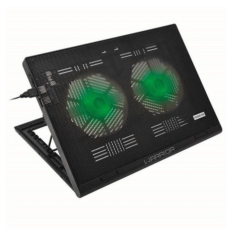 Base Multi Warrior Para Notebook Cooler USB LED Verde, AC267
