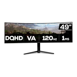 Monitor Gamer Pichau Cepheus S49 Neo, 49 Pol, VA, Curvo, DQHD, 1ms, 120Hz, HDMI/DP, PG-CFS49NEO-BL02