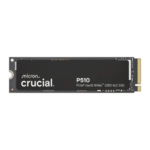 SSD Crucial P510, 2TB, M.2 2280, PCIe NVMe, Leitura 11000MB/s, Gravacao 9500MB/s, CT2000P510SSD8