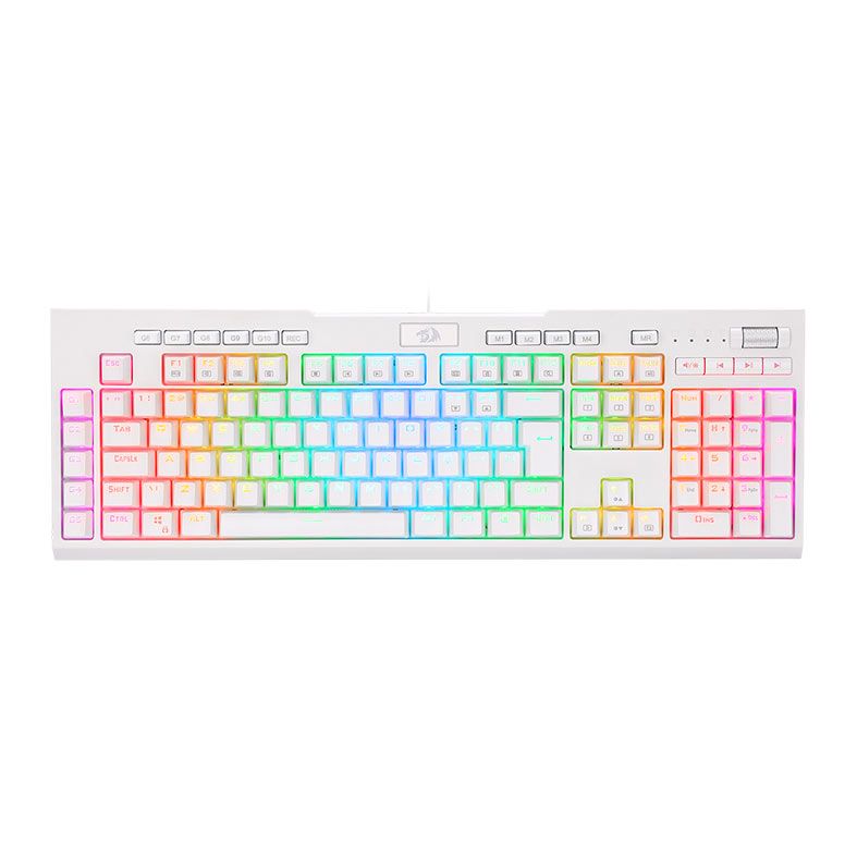 Redragon Brahma PRO Switch Marrom Branco K586W-RGB-PRO-PT-BROWN