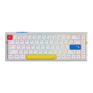 Teclado Magnetico ATK Gear RS6 Ultra, RGB, Switch TTC RGB Magneto, White Shadow Warrior, RS6-ULT-SKR-WRR
