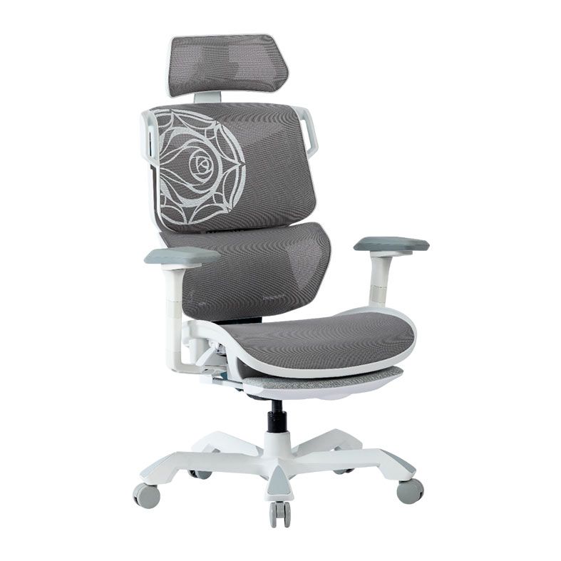 Cadeira Ergonomica TGIF Ace Fiora Apoio de Braco 6D Branco