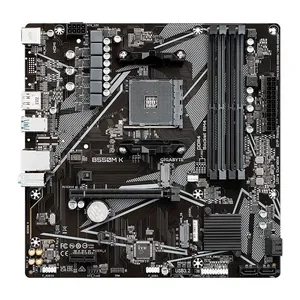Placa Mae Gigabyte B550M K, DDR4, Socket AMD AM4, M-ATX, Chipset AMD B550, B550M-K