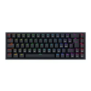 Teclado Mecanico Gamer Redragon Castor, RGB, Switch Marrom, Preto, K631-RGB-PT-BROWN
