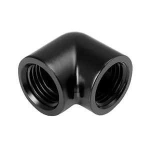 Conexao Barrow 90º Femea-Femea Preto, TDWT90SN-V2 PRETO