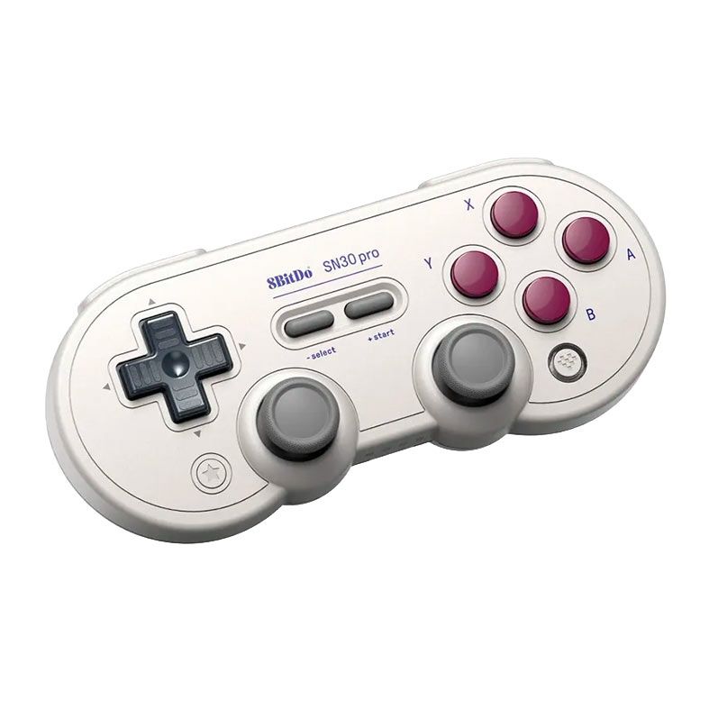 Controle 8BitDo SN30 Pro Classic Hall Edition, Bluetooth, Cinza, 80DJ04