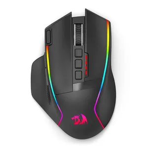 Mouse Gamer Redragon Swain, RGB, 16000DPI, 9 Botoes, Wireless, Preto, M915RGB-WL