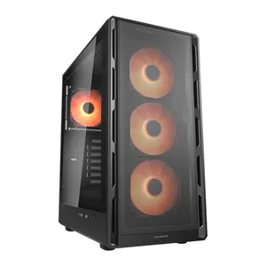 Gabinete Gamer Cougar Airface Pure Pro, ARGB, Mid-Tower, Lateral de Vidro, Com 4 Fans, Preto, 382GA50.0003