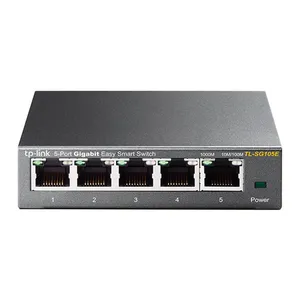 Smart Switch TP-Link de mesa 5 portas de 10/100/1000Mbps RJ45 ports, TL-SG105E