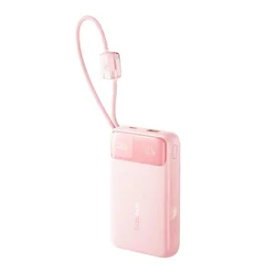 Carregador Portatil Baseus EnerFill FC11, 20000mAh, 22.5W, Com Display Digital, Baby Pink, E0027S07