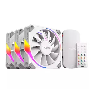 Kit Ventoinhas Pcyes Sangue Frio 3, ARGB, 3X120mm, Branco, K3ARGBSF3WGBR
