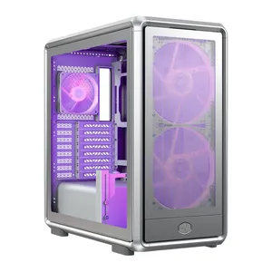 Gabinete Gamer Cooler Master Masterframe 600 Mesh, ARGB, Mid-Tower, Com 3 Fans, Prata, MF600M-SGNN-S01
