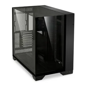 Gabinete Lian Li 011 Vision, Mid-Tower, Lateral de Vidro, Preto, 011VX-BLACK