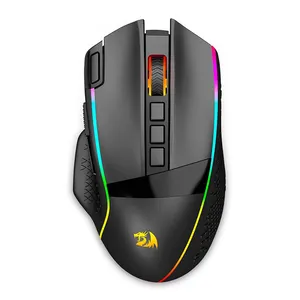 Mouse Gamer Redragon Enlightment, RGB, 19000DPI, 9 Botoes, Preto, M991-RGB