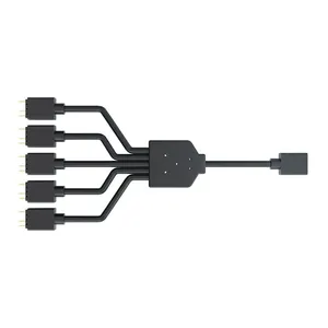 Cabo Splitter Cooler Master Addressable RGB, 1 Para 5, 3 Pinos, 58cm, MFX-AWHN-1NNN5-R1