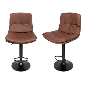 Kit Banquetas Zinnia Baltimore Comfort ZB5, 2 Unidades, Marrom, ZNC-BTMC-BW01