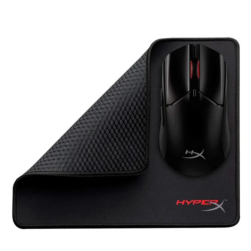 Kit Mouse Gamer HyperX Pulsefire Haste 2, RGB, 26000DPI, 6 Botoes, Preto, Mousepad Gamer HyperX Fury S, Grande, 450x400x4mm