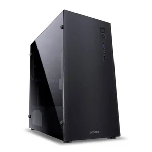 Gabinete Gamer Pcyes Terra, Mid-Tower, Lateral de Acrilico, Com 2 Fans, Preto, TERPT2FCA