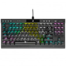 Teclado Mecânico Gamer Corsair K70, RGB, TKL, Switch Cherry MX Speed, ANSI, Preto, CH-9119014-NA
