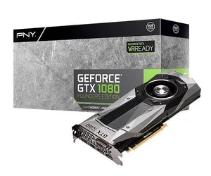 Placa de Video PNY GeForce GTX 1080 8GB GDDR5X Founders Edition 256-bit, VCGGTX10808PB-CG