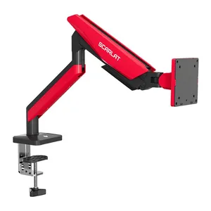 Suporte Articulado Para Monitor Pichau Scarlat, 17 Pol a 42 Pol, Vermelho e Preto, PCH-SRLT-RD01