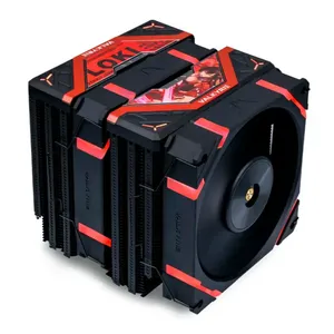 Cooler Para Processador Valkyrie Loki, Dual Tower, ARGB, 120mm, Preto, DL125-LOKI-BLK