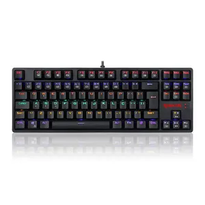 Teclado Mecanico Redragon Daksa Rainbow Switch Azul, K576R-1-PT-BLUE