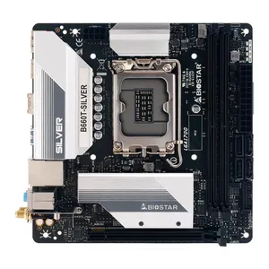 Placa Mae Biostar B660T-SILVER, DDR4, Socket LGA1700, M-ITX, Chipset Intel B660, B660T-SILVER