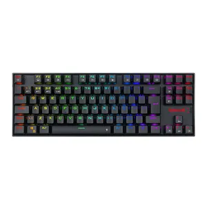 Teclado Mecanico Redragon Kumara PRO, RGB, Wireless, Switch Marrom, Preto, K552RGB-BRS-B-PT-BROWN