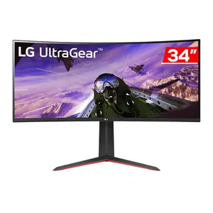 Monitor Gamer LG UltraGear, 34 Pol, VA, Curvo, WQHD, 1ms, 160Hz, FreeSync Premium, HDMI/DP, 34GP63A-B