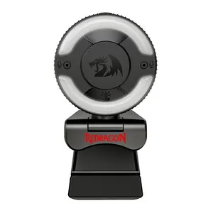 Webcam Redragon Oneshot, FHD 1080P, USB, Preto, GW910
