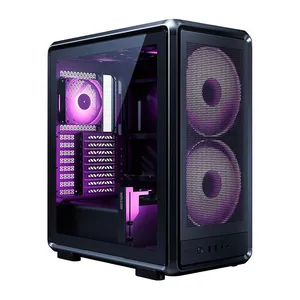 Gabinete Gamer Cooler Master Masterframe 500 Mesh, ARGB, Mid-Tower, Com 3 Fans, Preto, MF500M-KHNN-S01