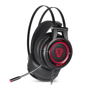 Headset Gamer Motospeed H18 Led Vermelho 7.1 Virtual Drivers 50mm USB Preto, FMSHS0053PTO