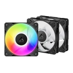 Kit Ventoinhas Arctic P12 Pro, ARGB, 3x120mm, Preto, ACFAN00310A