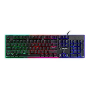 Teclado Gamer Rapoo V52PRO, Led, Preto, RA029