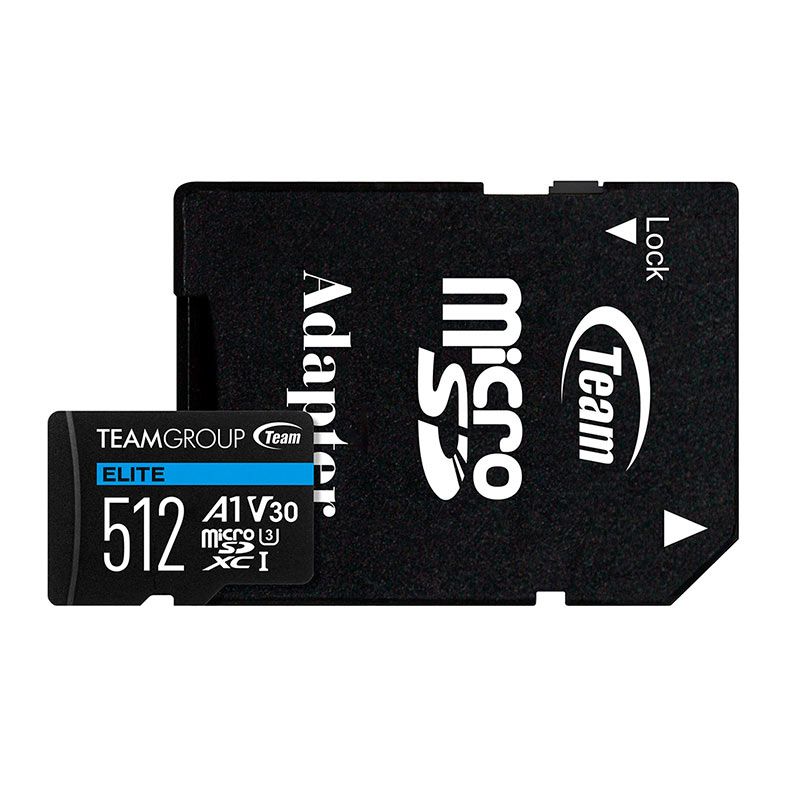 Cartão Memória Team Group A1 512GB MicroSDXC V30 + Adaptador