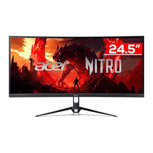 Monitor Gamer Acer Nitro ED250Q, 24.5 Pol, VA, Curvo, FHD, 1ms, 240Hz, FreeSync Premium, HDMI/DP, UM.KE0AA.X02
