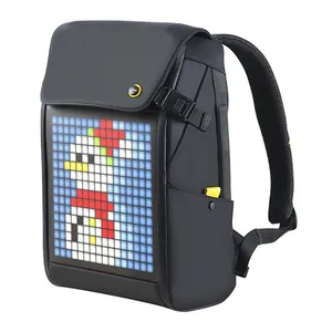 Mochila Divoom Backpack M, Painel de Led, Bluetooth, Preta, DIVOOM-BACKPACK-M