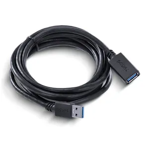 Cabo USB-A Macho Para USB-A Femea PCYes, 2m, Preto, PUAMF3-2