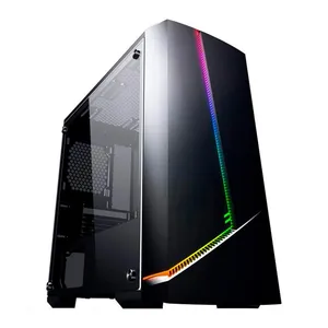 Gabinete Gamer Pixxo CG11 RGB Lateral Acrilico Preto, CG11