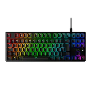 Teclado Mecanico Gamer HyperX Alloy Origins Core, RGB, ABNT2, Switch Azul, Preto, 4P5P2A2AC4