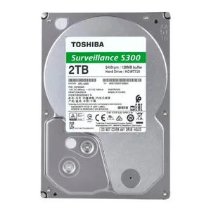 HD Toshiba Surveillance S300, 2TB, 3.5, 5400RPM, Sata III 6GB/s, Cache 128MB, HDWT720UZSVA